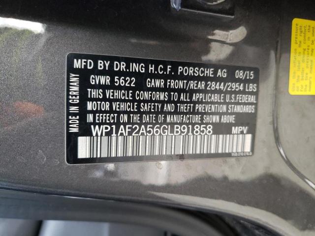 2016 PORSCHE MACAN TURB WP1AF2A56GLB91858