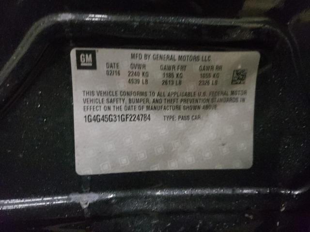 2016 BUICK LACROSSE S 1G4G45G31GF224784