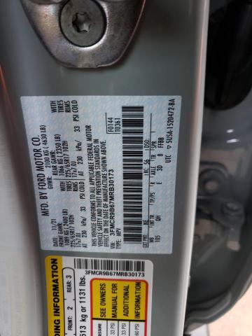 2021 FORD BRONCO SPO 3FMCR9B67MRB30173