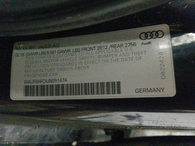 2018 AUDI A6 WAUF8AFC9JN091474