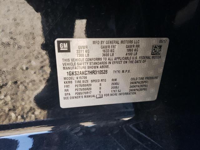2017 GMC YUKON SLE 1GKS2AKC7HR310528