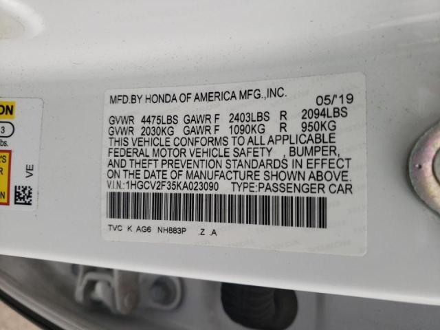 2019 HONDA ACCORD SPO 1HGCV2F35KA023090