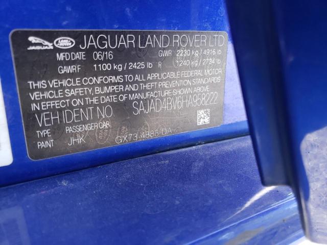 2017 JAGUAR XE PREMIUM SAJAD4BV6HA958222