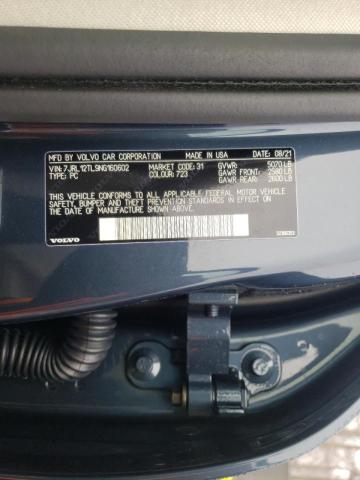 2022 VOLVO S60 B5 INS 7JRL12TL9NG160602