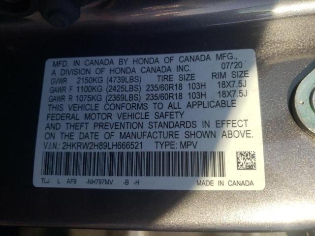 2020 HONDA CR-V EXL 2HKRW2H89LH666521