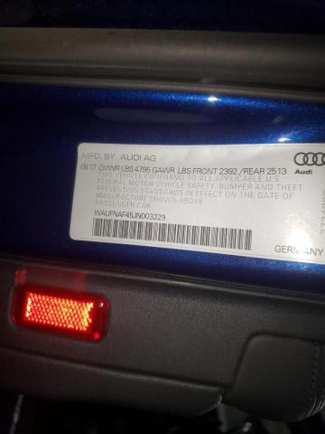 2018 AUDI A4 PRESTIG WAUFNAF45JN003229