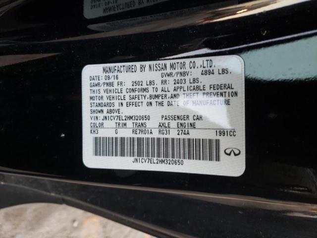 2017 INFINITI Q60 BASE JN1CV7EL2HM320650