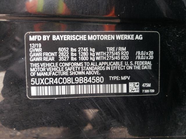 2020 BMW X5 SDRIVE 5UXCR4C08L9B84580