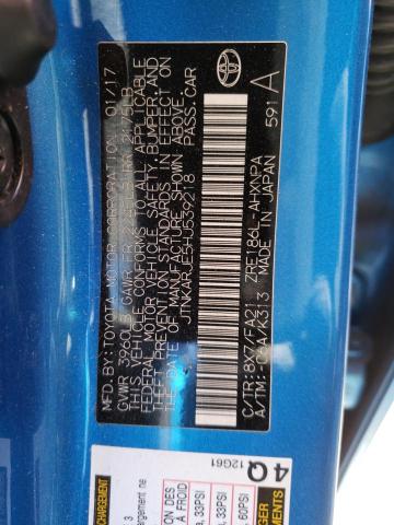 2017 TOYOTA COROLLA IM JTNKARJE5HJ539218