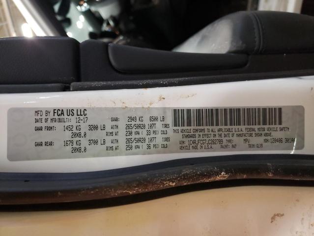 2018 JEEP GRAND CHER 1C4RJFCG7JC262789