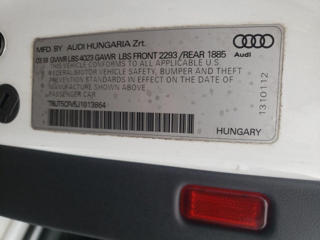 2018 AUDI TT TRUT5CFV5J1013864