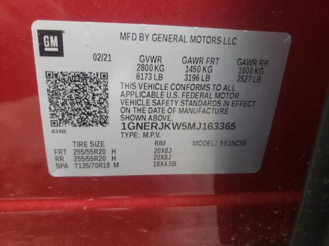 2021 CHEVROLET TRAVERSE R 1GNERJKW5MJ163365
