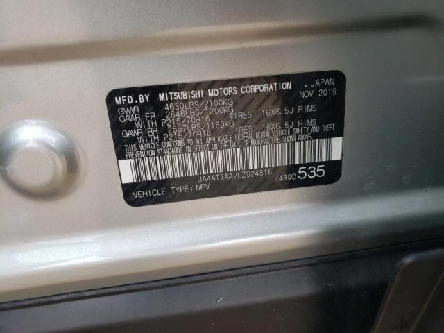 2020 MITSUBISHI ECLIPSE CR JA4AT3AA2LZ024816
