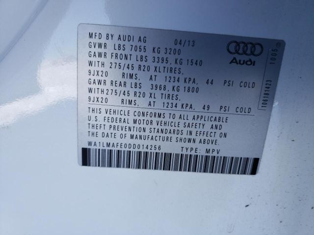 2013 AUDI Q7 PREMIUM - WA1LMAFE0DD014256