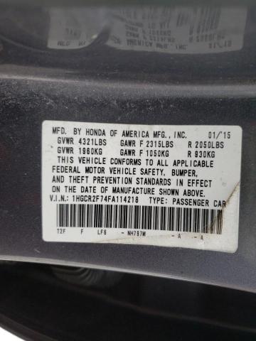 2015 HONDA ACCORD EX - 1HGCR2F74FA114218