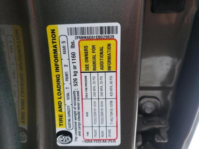 2FMHK6D81EBD29839 Ford Flex Limit 2014. Фото: 9