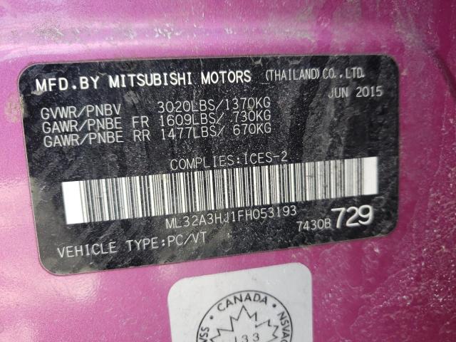 2015 MITSUBISHI MIRAGE DE ML32A3HJ1FH053193