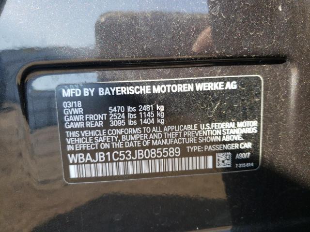 2018 BMW 530XE WBAJB1C53JB085589