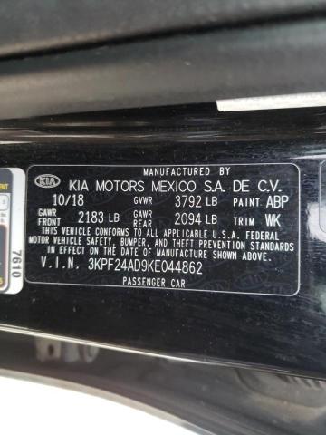 2019 KIA FORTE FE - 3KPF24AD9KE044862