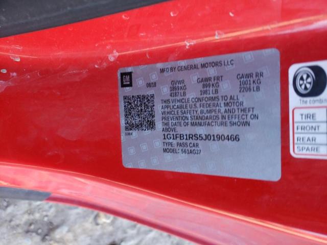 2018 CHEVROLET CAMARO - 1G1FB1RS5J0190466