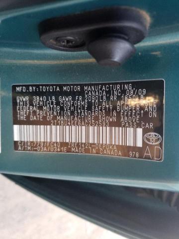 2T1BU4EE6AC252593 Toyota Corolla Ba 2010. Фото: 9