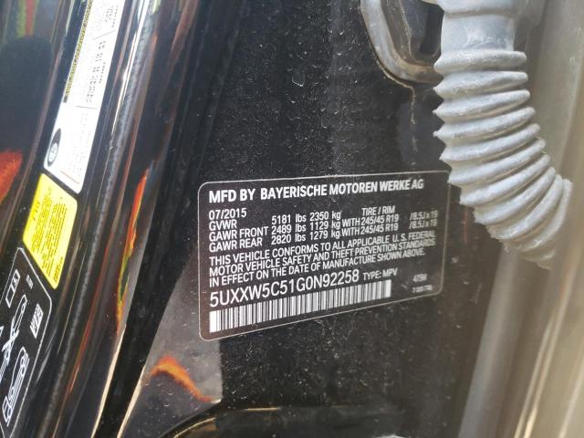 2016 BMW X4 XDRIVE3 5UXXW5C51G0N92258