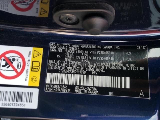 2017 LEXUS RX 350 BAS 2T2BZMCA3HC111990