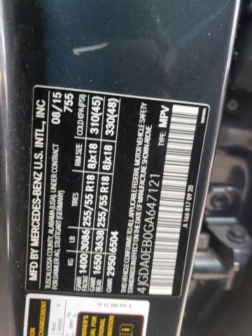 2016 MERCEDES-BENZ GLE 300D 4 4JGDA0EB0GA647121