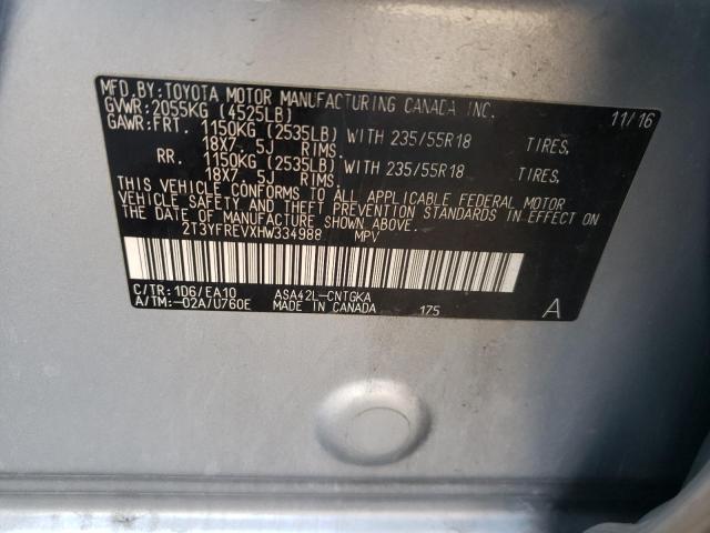 2017 TOYOTA RAV4 LIMIT 2T3YFREVXHW334988