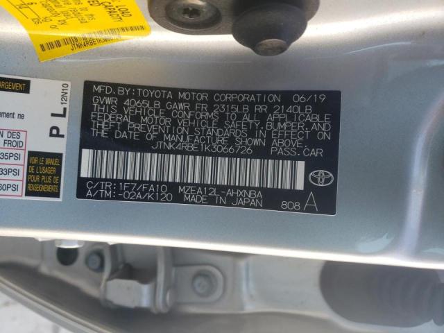 2019 TOYOTA COROLLA SE JTNK4RBE1K3066726