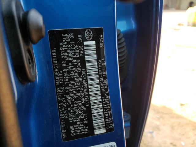 2016 TOYOTA CAMRY LE 4T1BF1FK0GU561304