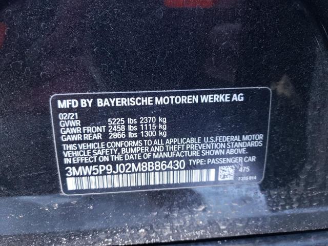 2021 BMW 330XE 3MW5P9J02M8B86430