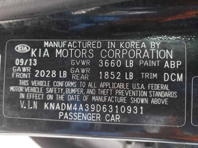 KNADM4A39D6310931 Kia Rio Lx 2013. Фото: 9
