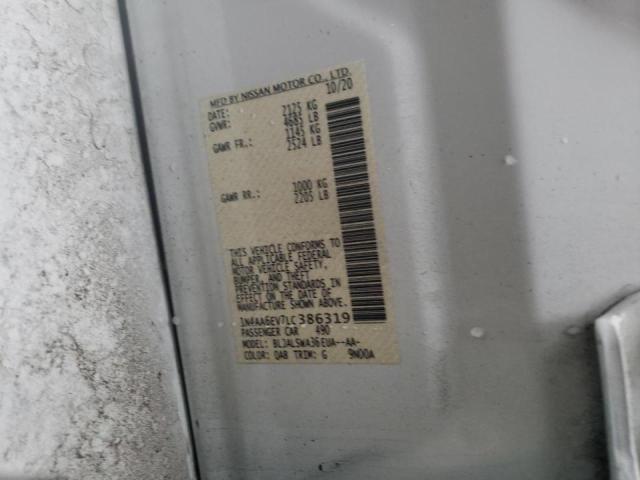 2020 NISSAN MAXIMA SR 1N4AA6EV7LC386319