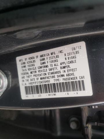 1HGCP2F31CA226490 Honda Accord Lx 2012. Фото: 9