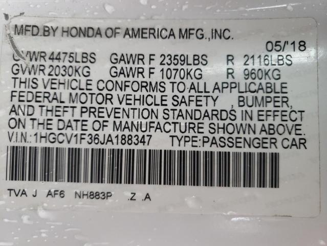 2018 HONDA ACCORD SPO 1HGCV1F36JA188347