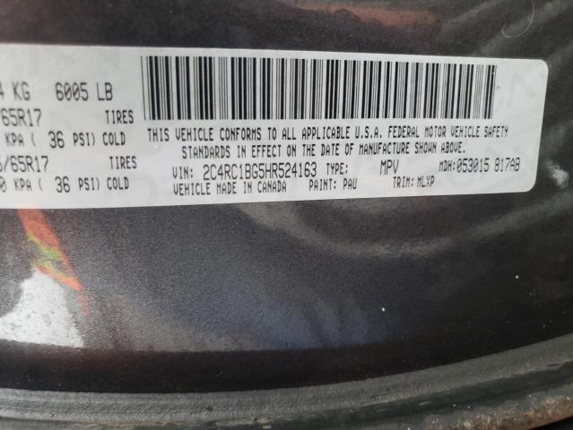 2C4RC1BG5HR524163 Chrysler Pacifica T 2017. Фото: 9