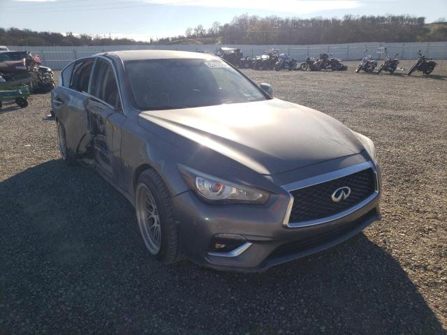 Salvage cars for sale from Copart Anderson, CA: 2018 Infiniti Q50 Luxe