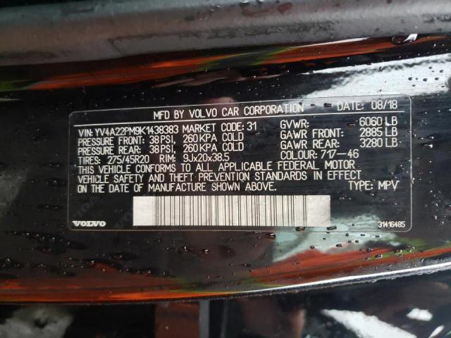 2019 VOLVO XC90 T6 R- YV4A22PM9K1438383