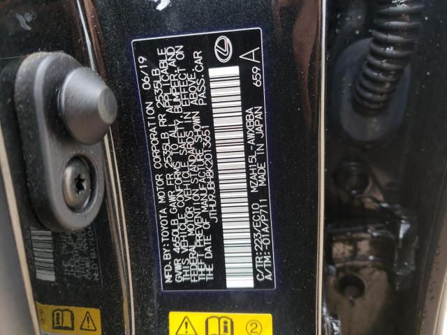 2019 LEXUS UX 250H JTHU9JBH8K2013651