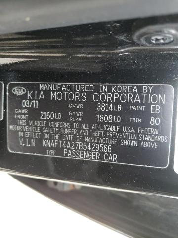 KNAFT4A27B5429566 Kia Forte Lx 2011. Фото: 9