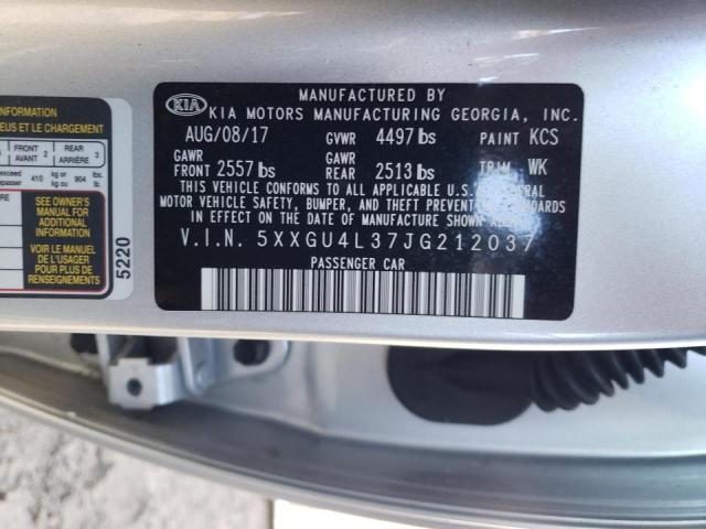 5XXGU4L37JG212037 Kia Optima Ex 2018. Фото: 9