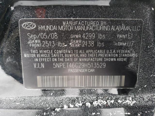 5NPET46C29H513529 Hyundai Sonata Gls 2009. Фото: 9