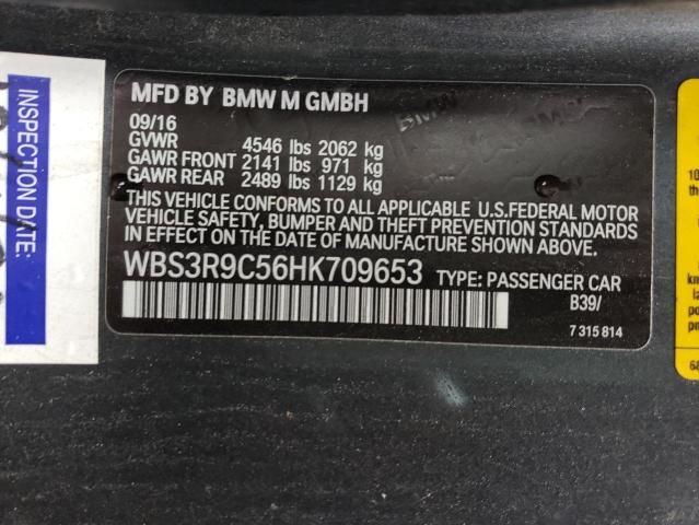 2017 BMW M4 WBS3R9C56HK709653
