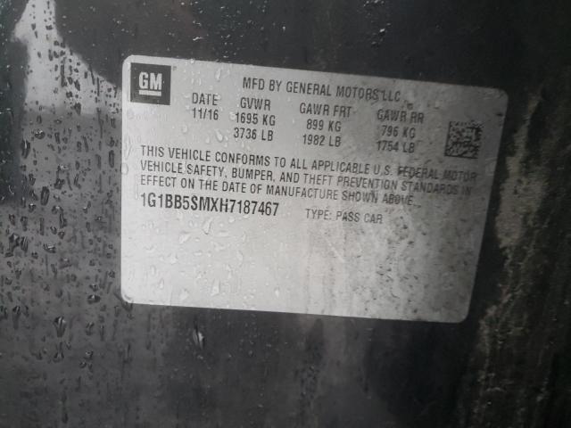 2017 CHEVROLET .S10 1G1BB5SMXH7187467