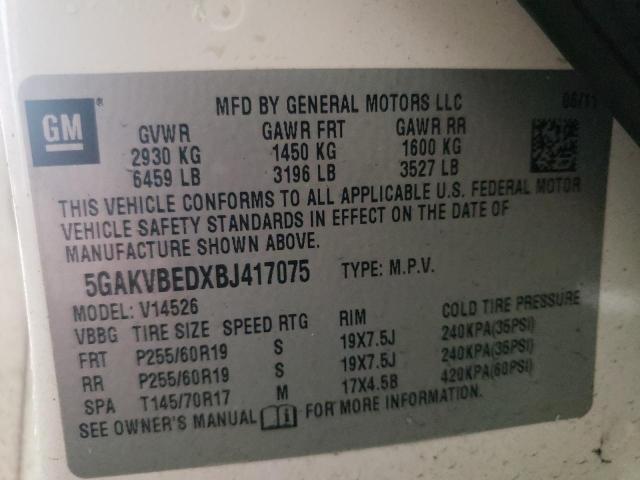 2011 BUICK ENCLAVE CX - 5GAKVBEDXBJ417075