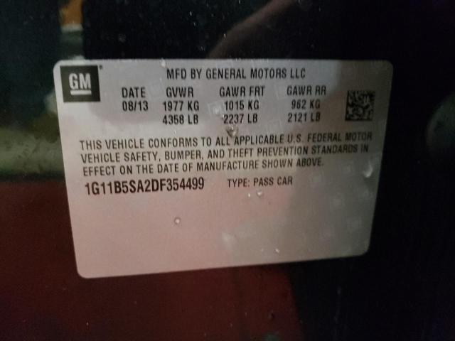 2013 CHEVROLET MALIBU LS - 1G11B5SA2DF354499