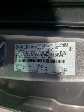 2017 FORD ESCAPE SE 1FMCU0GD0HUC19275