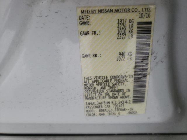 1N4AL3AP3HN313041 Nissan ALTIMA 2.5
