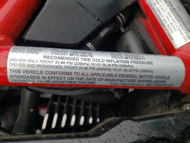2020 DUCATI SCRAMBLER ML0KAFPM5LT001696